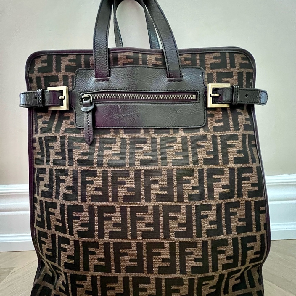 Fendi Borsa C/Tasca Double Zucca/VIT/Tabac+Mar.Sc+O tote